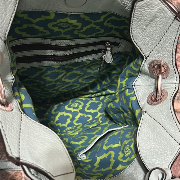 Stylish Blue Leather Bag - Picture 4 of 6